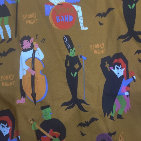 Unique Vintage Collectif monster print dress size 20 UK New (fits 16-18) - Picture 2 of 4